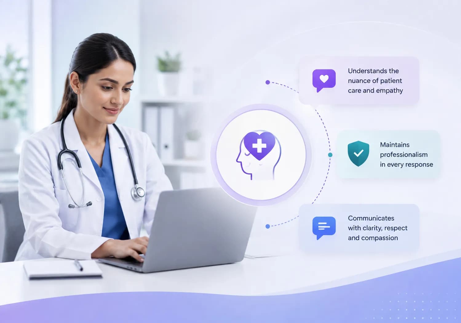 Trained for Healthcare Tone, Not Generic Retail